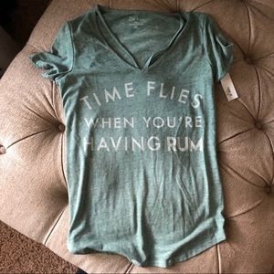 Soft Green Slogan Tee